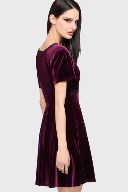 Hour Of Echelia Velvet Mini Dress