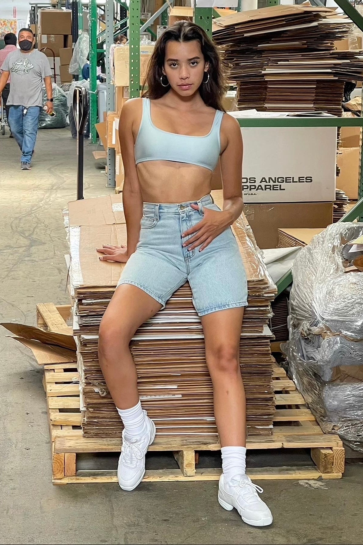 RDNW06 - Denim Mid-Length Short