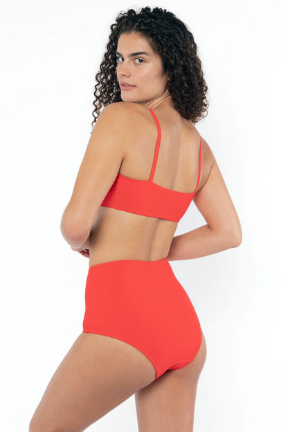 RRS065 - Ribbed High Waist Bikini Bottom