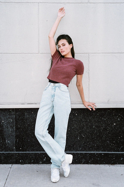 RDNW08 - Straight Leg High Waisted Jean