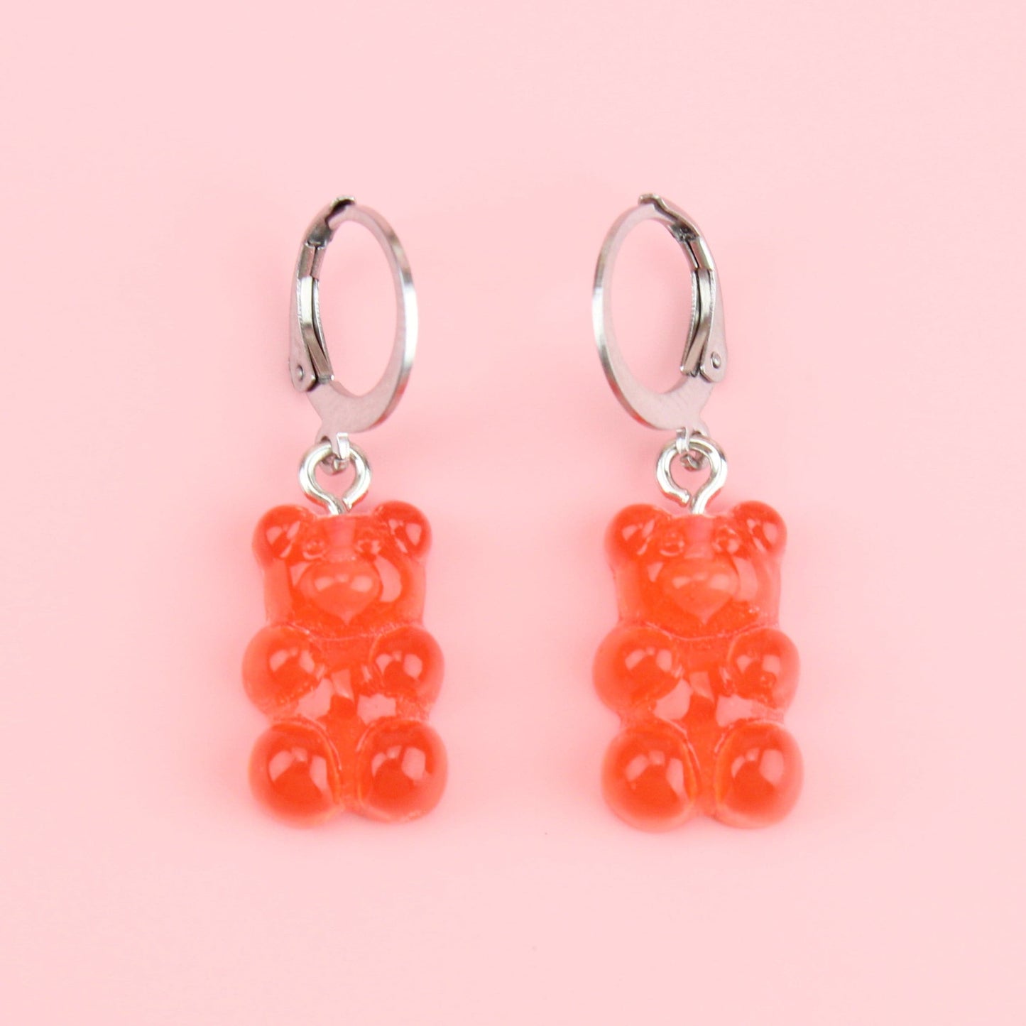 Strawberry Gummy Bear Earrings