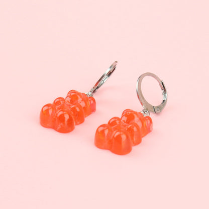 Strawberry Gummy Bear Earrings