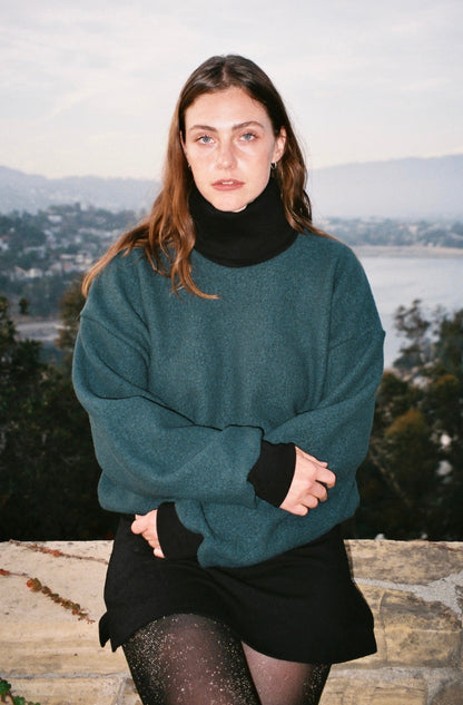 RWHR313 - Turtleneck Sweater with Heavy Cotton Rib