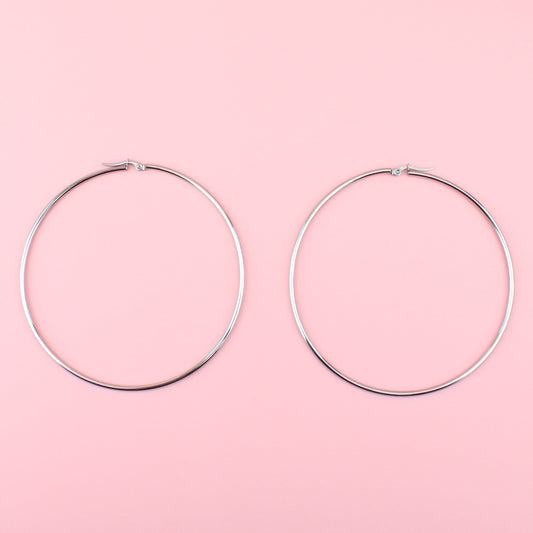 The Bigger The Hoop Earrings (85mm)