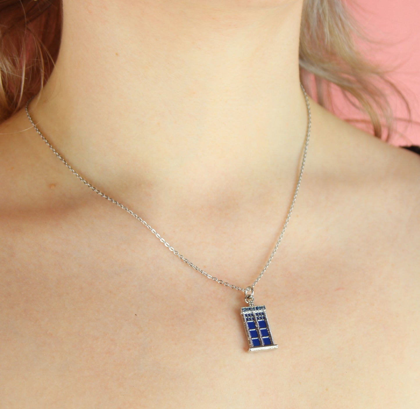 Tardis Necklace