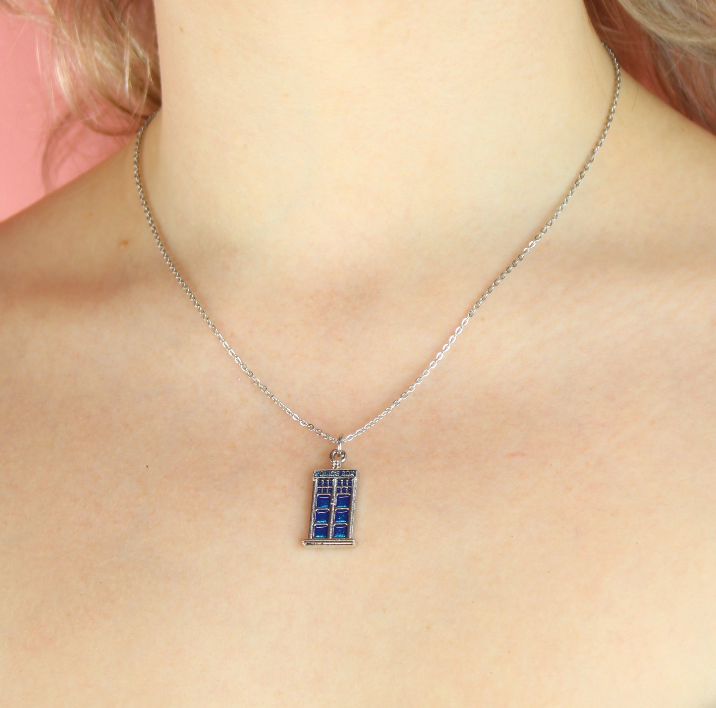 Tardis Necklace