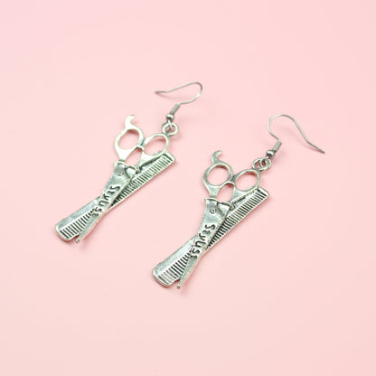 Stylist Scissor & Comb Earrings