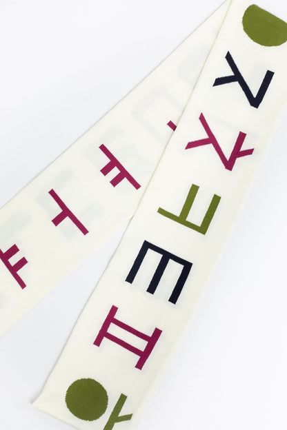 JQSCARF04 - Alphabet Scarf