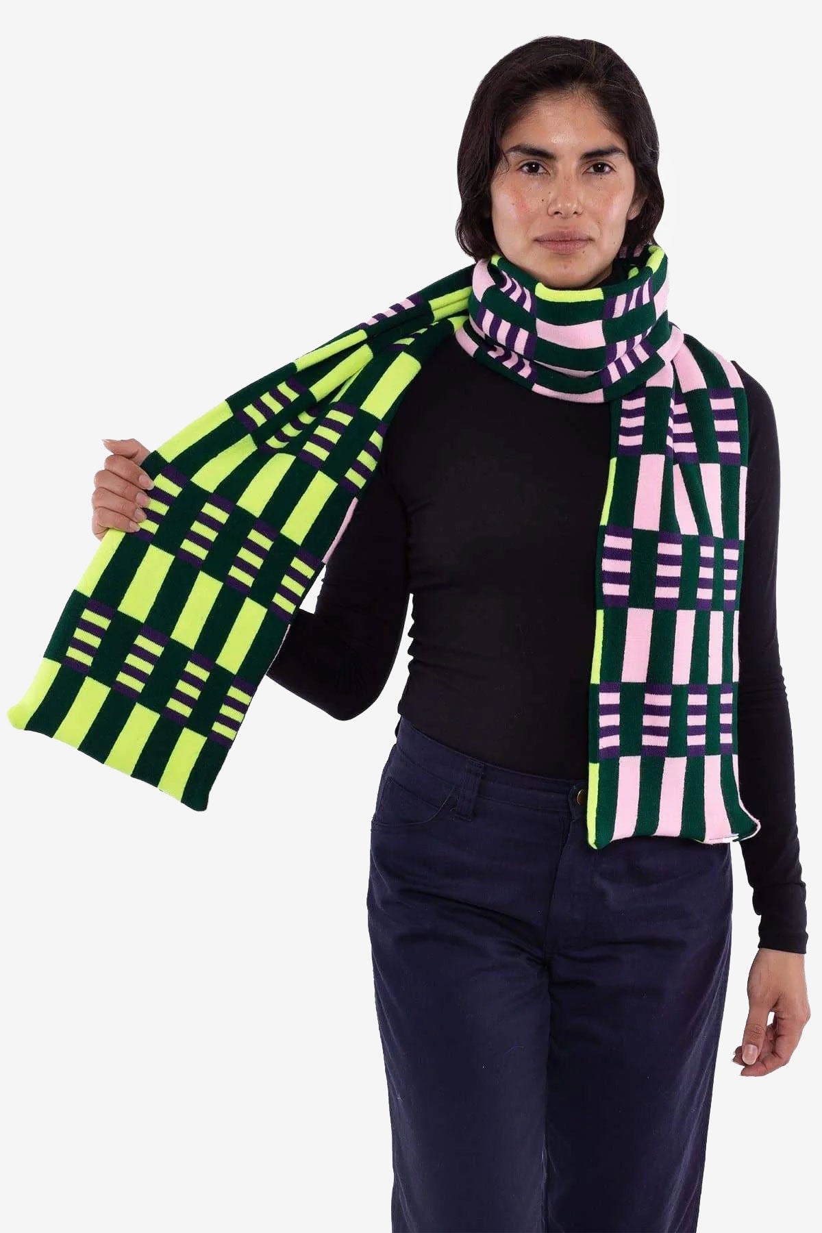 JQSCARF21 - Misaligned Stripe Scarf