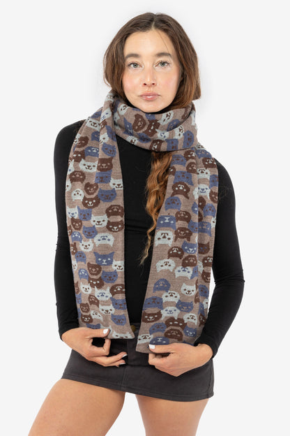 JQSCARF41 - Smiling Cat Scarf