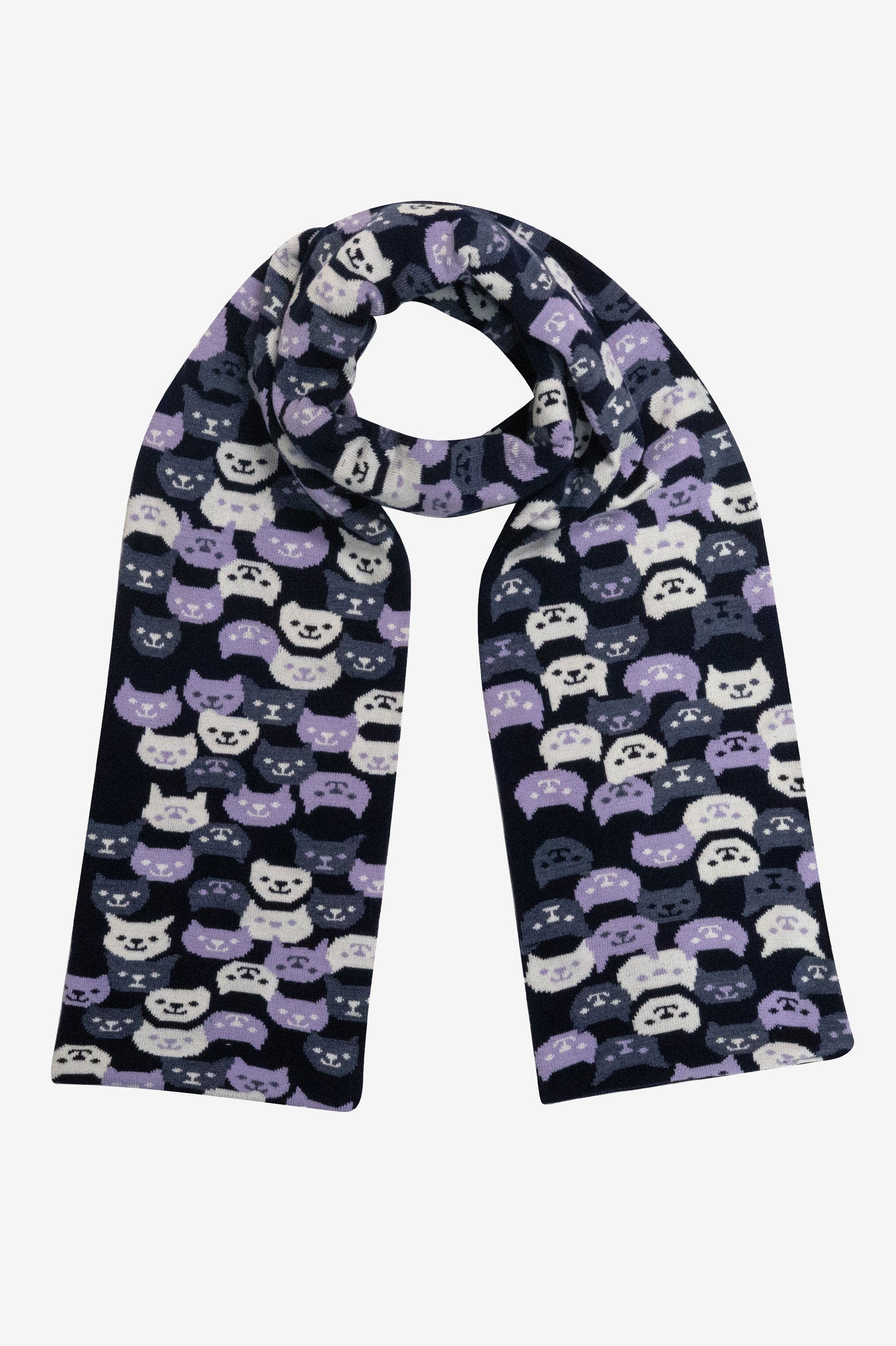 JQSCARF41 - Smiling Cat Scarf