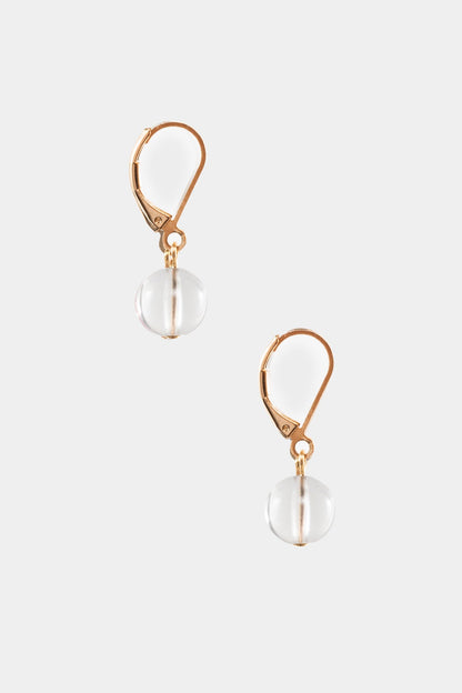 JWL10MM - 10mm Round Lucite Drop Earrings