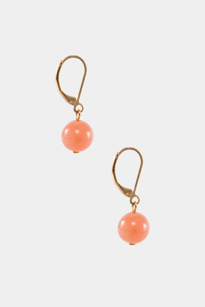 JWL10MM - 10mm Round Lucite Drop Earrings