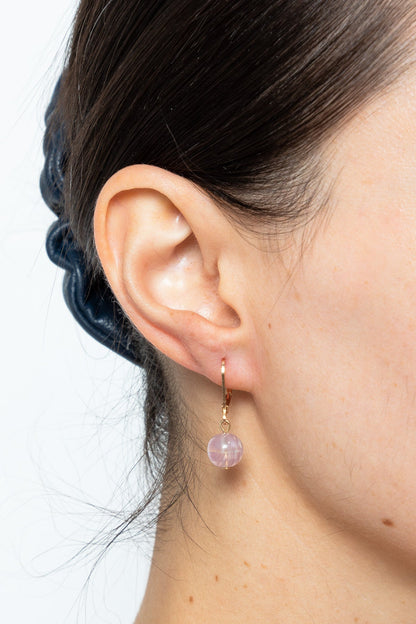 JWL10MM - 10mm Round Lucite Drop Earrings