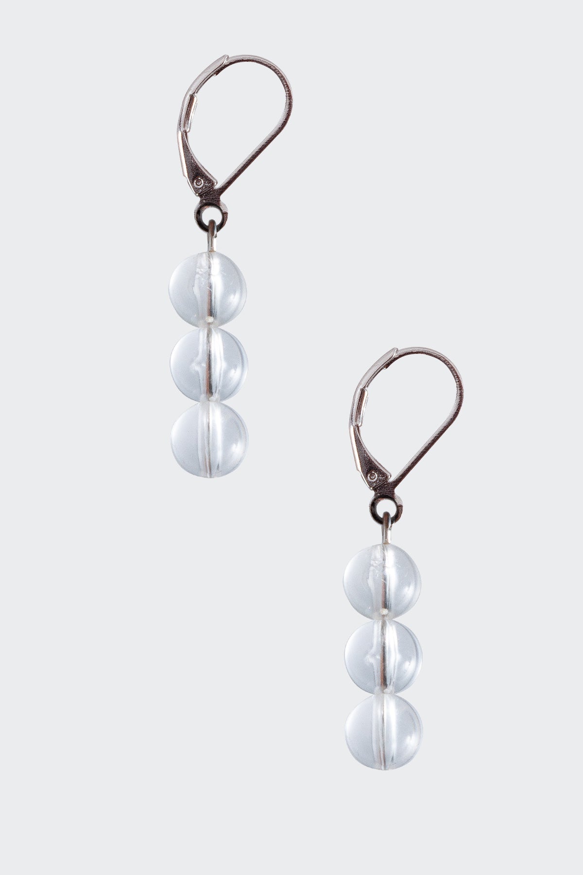 JWL8DE - 8MM Triple Beaded Drop Earrings