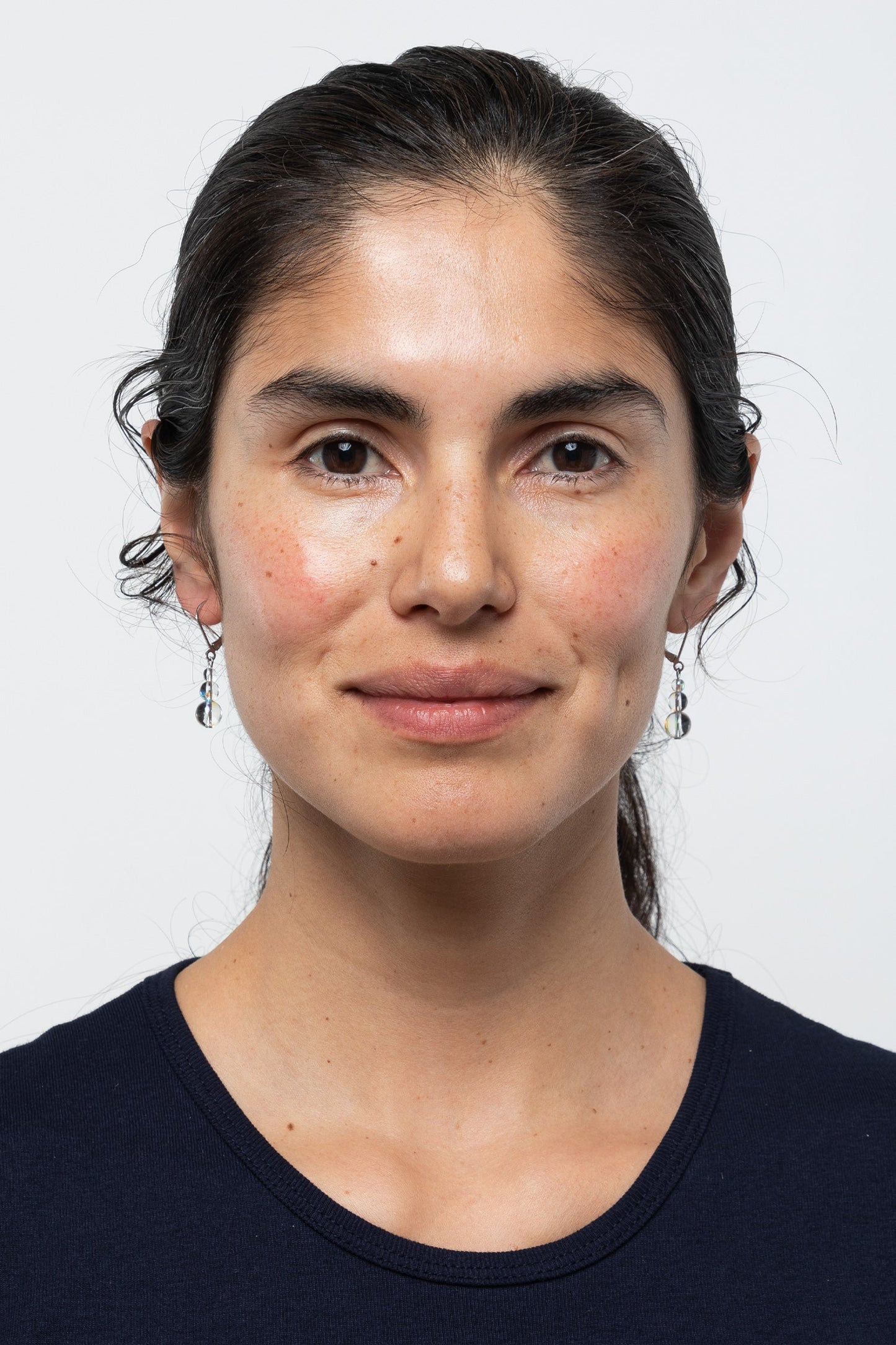 JWLIGD - Iridescent Glass Drop Earrings