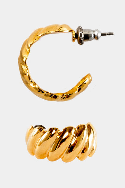 JWLMC - Croissant Hoop Earrings