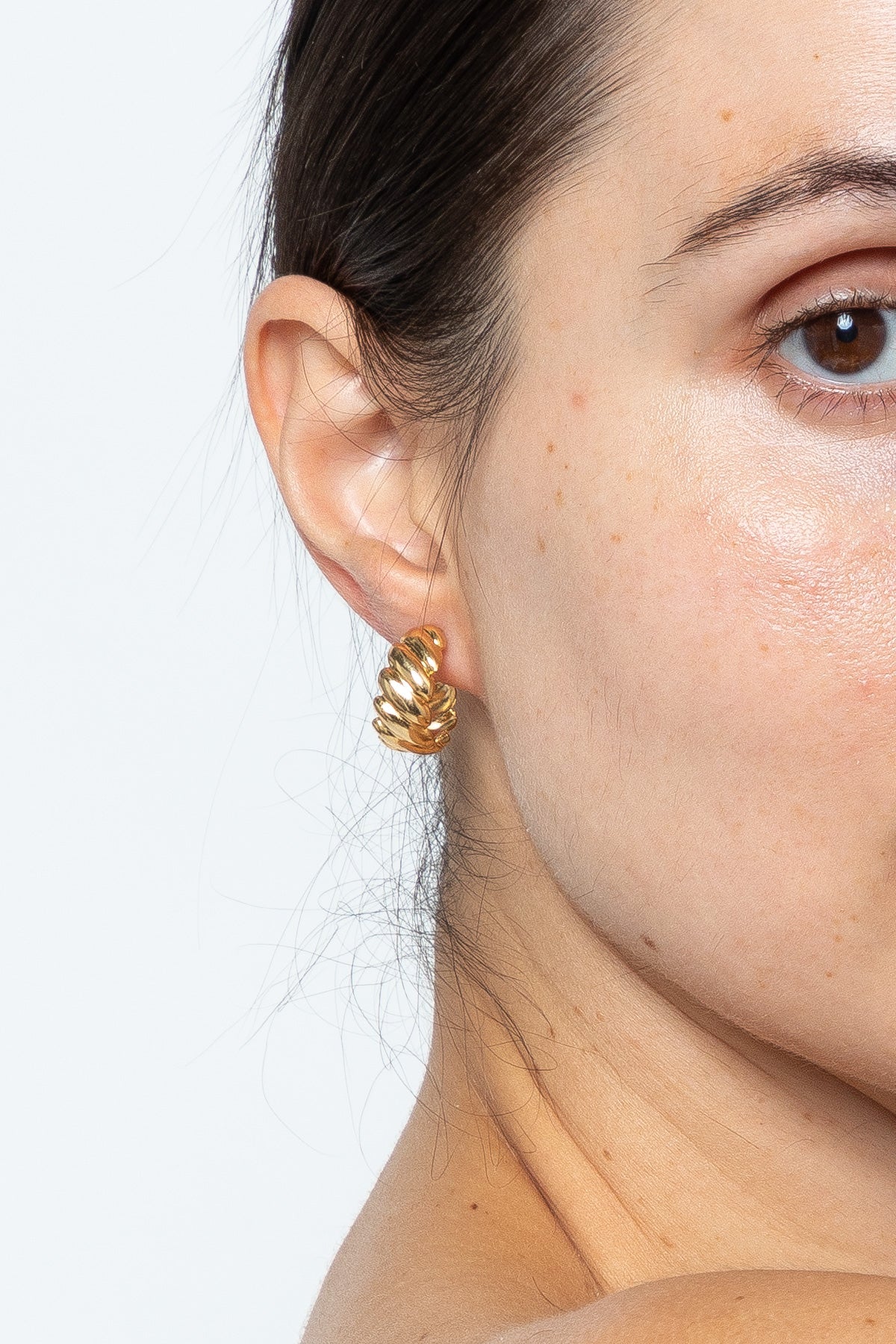 JWLMC - Croissant Hoop Earrings