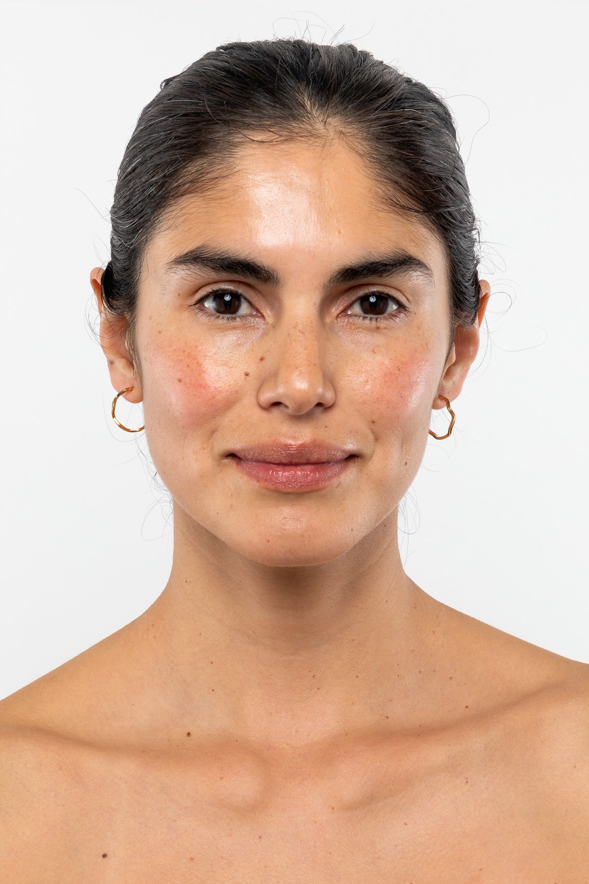 JWLWEH - Wavy Enameled Hoop Earrings