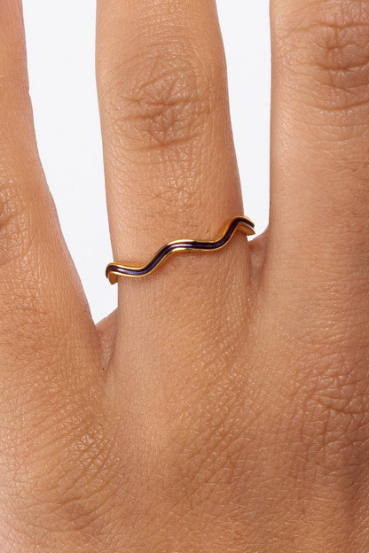 JWLWER - Wavy Enameled Stacking Ring