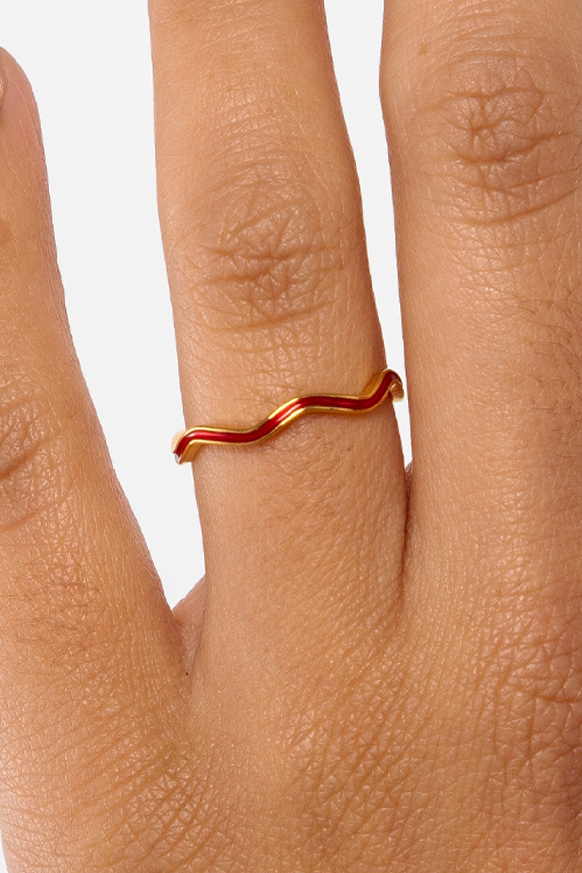 JWLWER - Wavy Enameled Stacking Ring