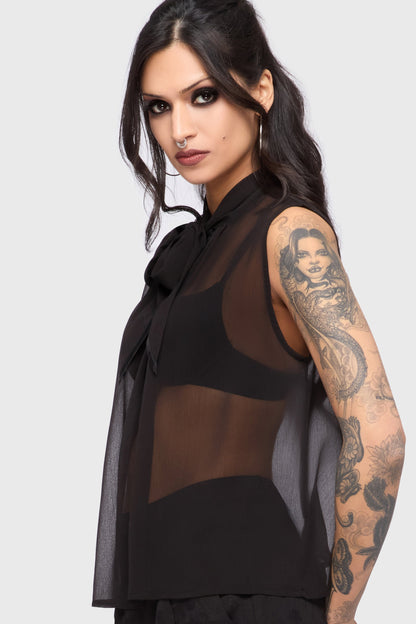 Kihilist Obsidienne Sleeveless Blouse