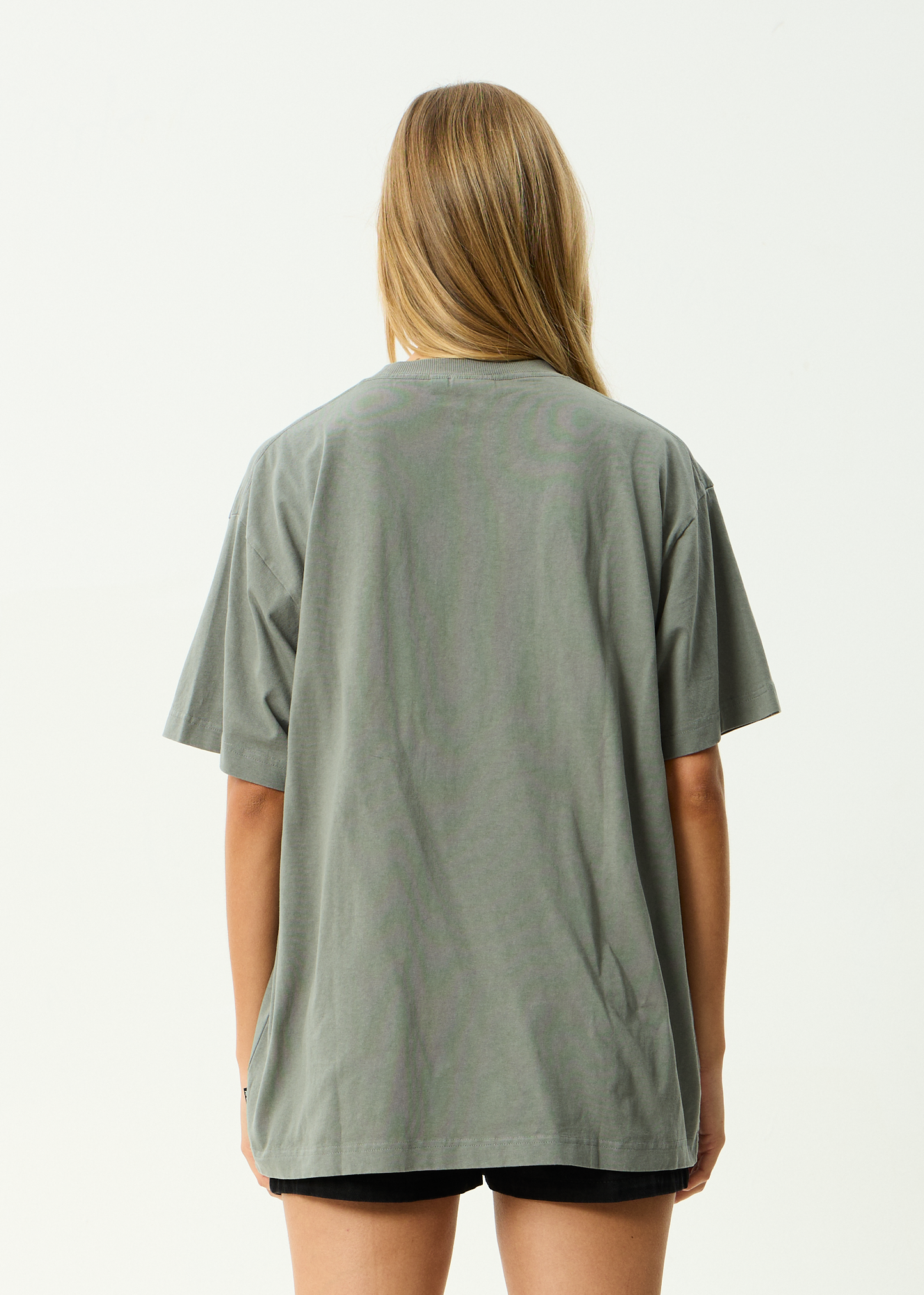 AFENDS Mens Genesis - Heavyweight Boxy Tee - Washed Sycamore