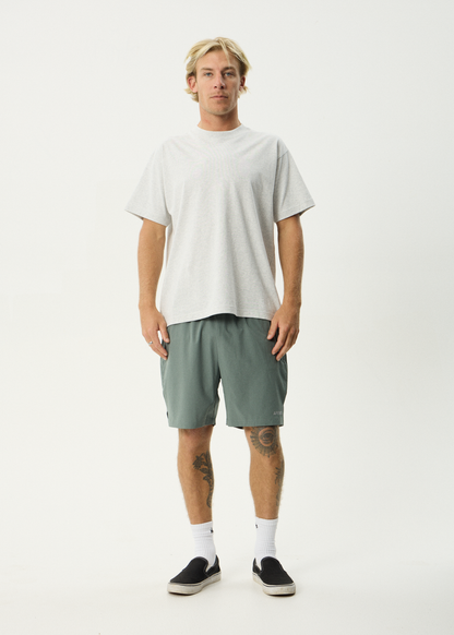 AFENDS Mens Kettle-Ish - Performance Short 18" - Sycamore