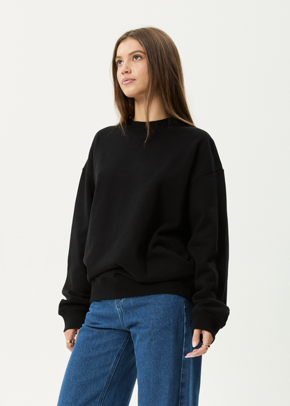 AFENDS Mens Genesis - Crew Neck - Black