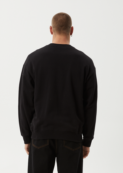 AFENDS Mens Genesis - Crew Neck - Black
