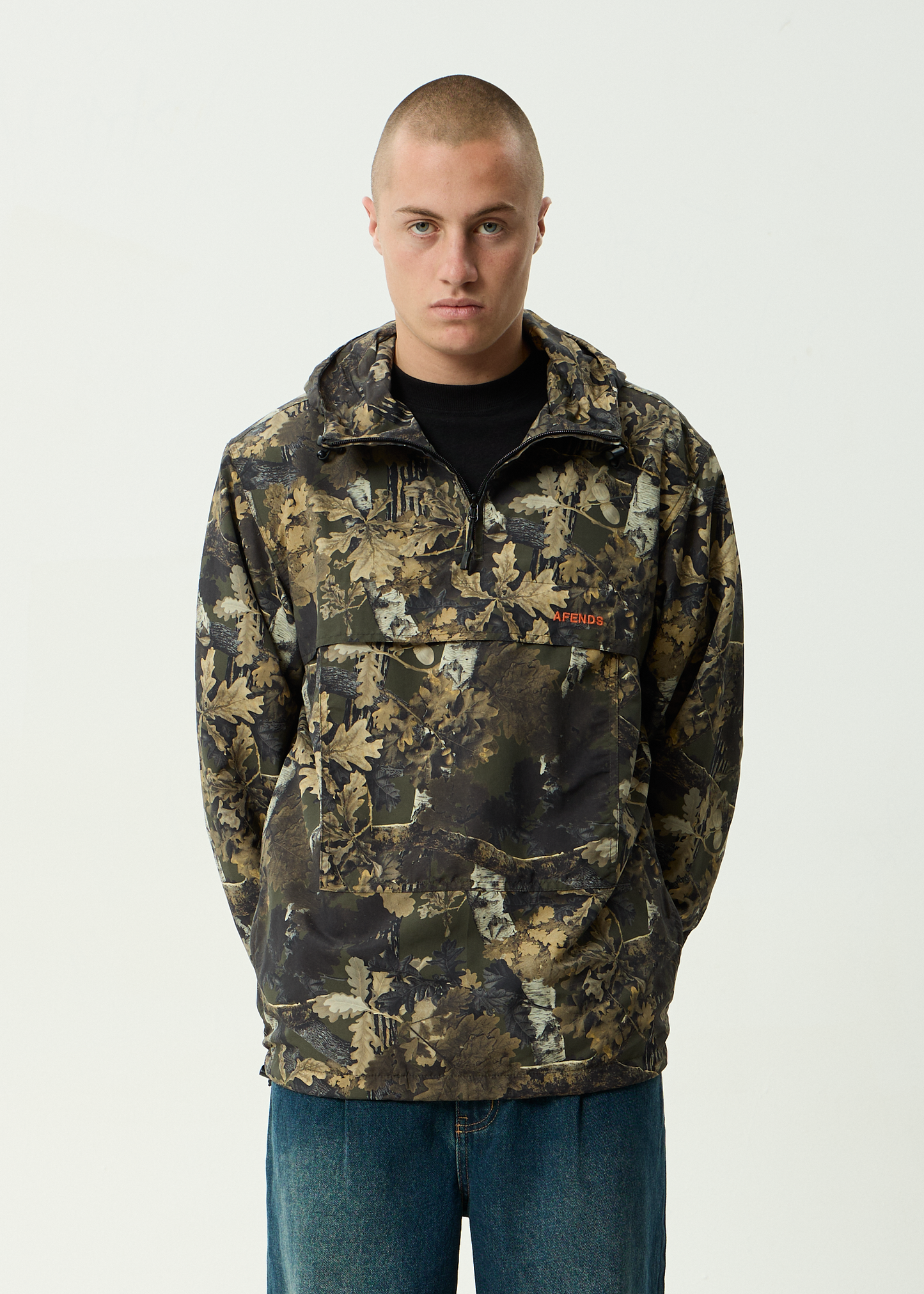 AFENDS Mens System -  Water Resistant Spray Anorak Jacket - Find Me