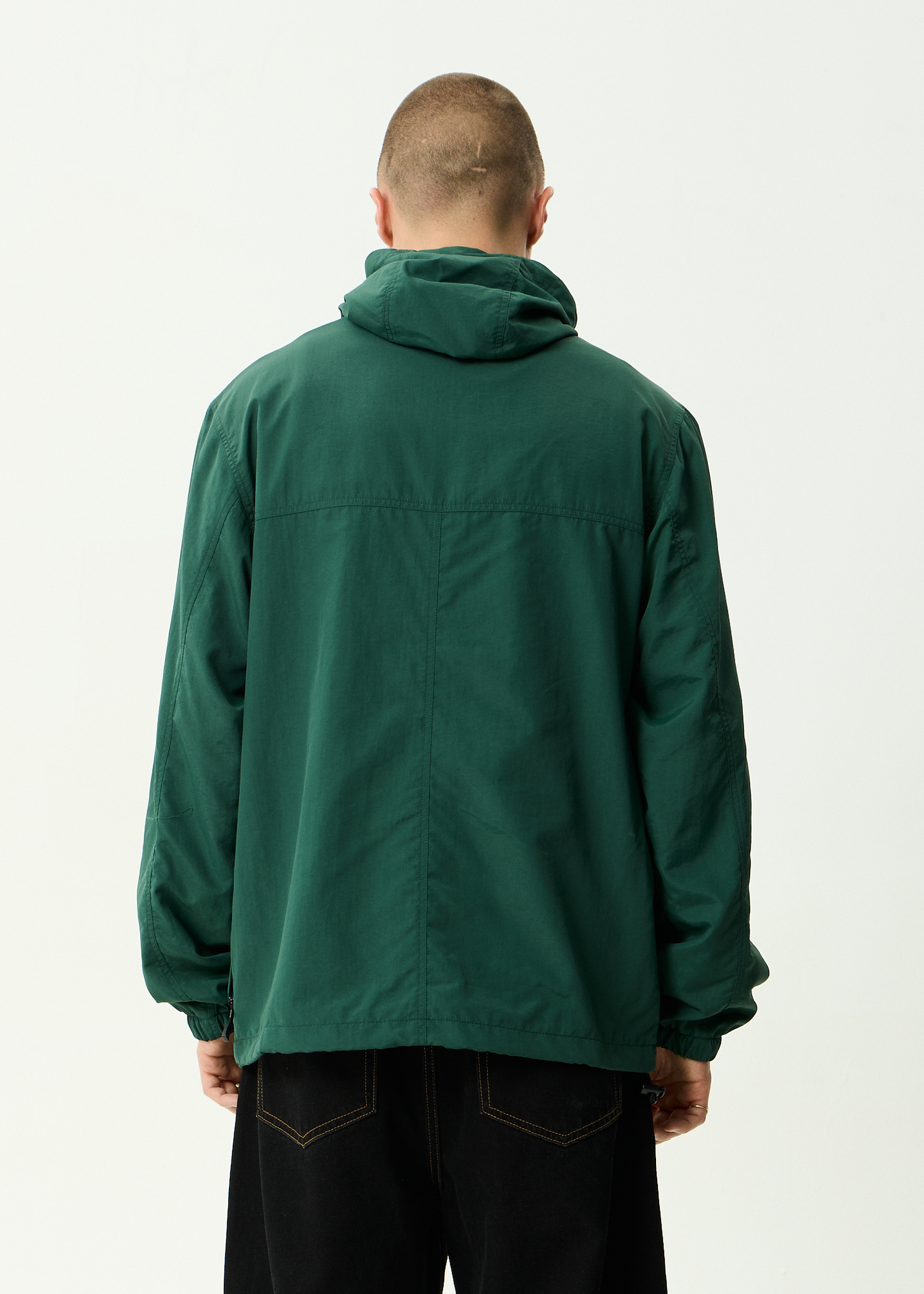 AFENDS Mens System - Water Resistant Spray Anorak Jacket - Pine