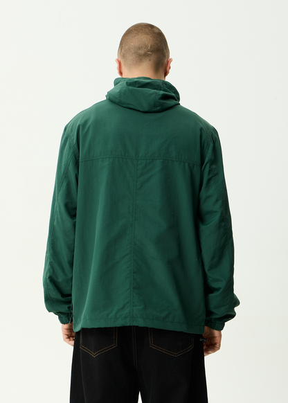 AFENDS Mens System - Water Resistant Spray Anorak Jacket - Pine