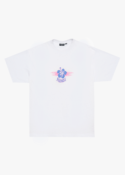 AFENDS Mens Wiped Out - Boxy Tee - White