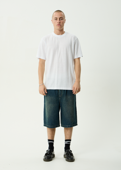 AFENDS Mens Classic - Retro Tee - White