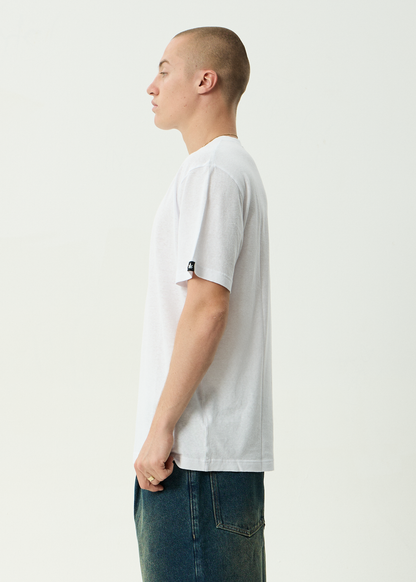 AFENDS Mens Classic - Retro Tee - White