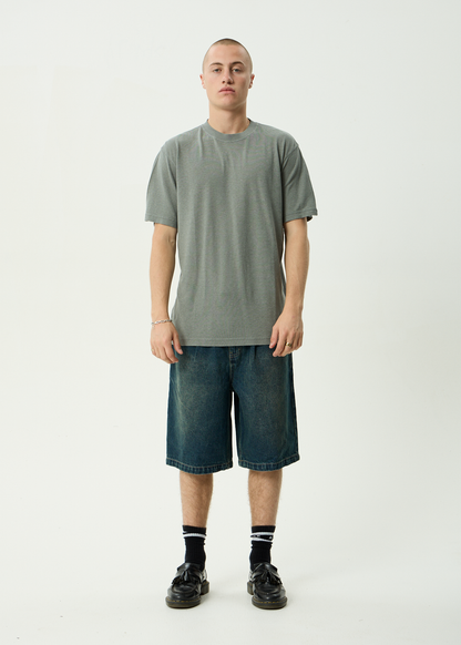 AFENDS Mens Classic - Retro Tee - Washed Sycamore