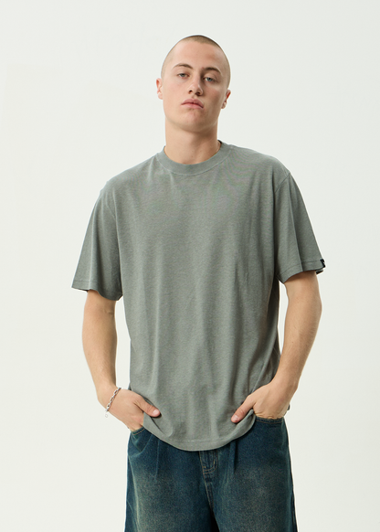 AFENDS Mens Classic - Retro Tee - Washed Sycamore