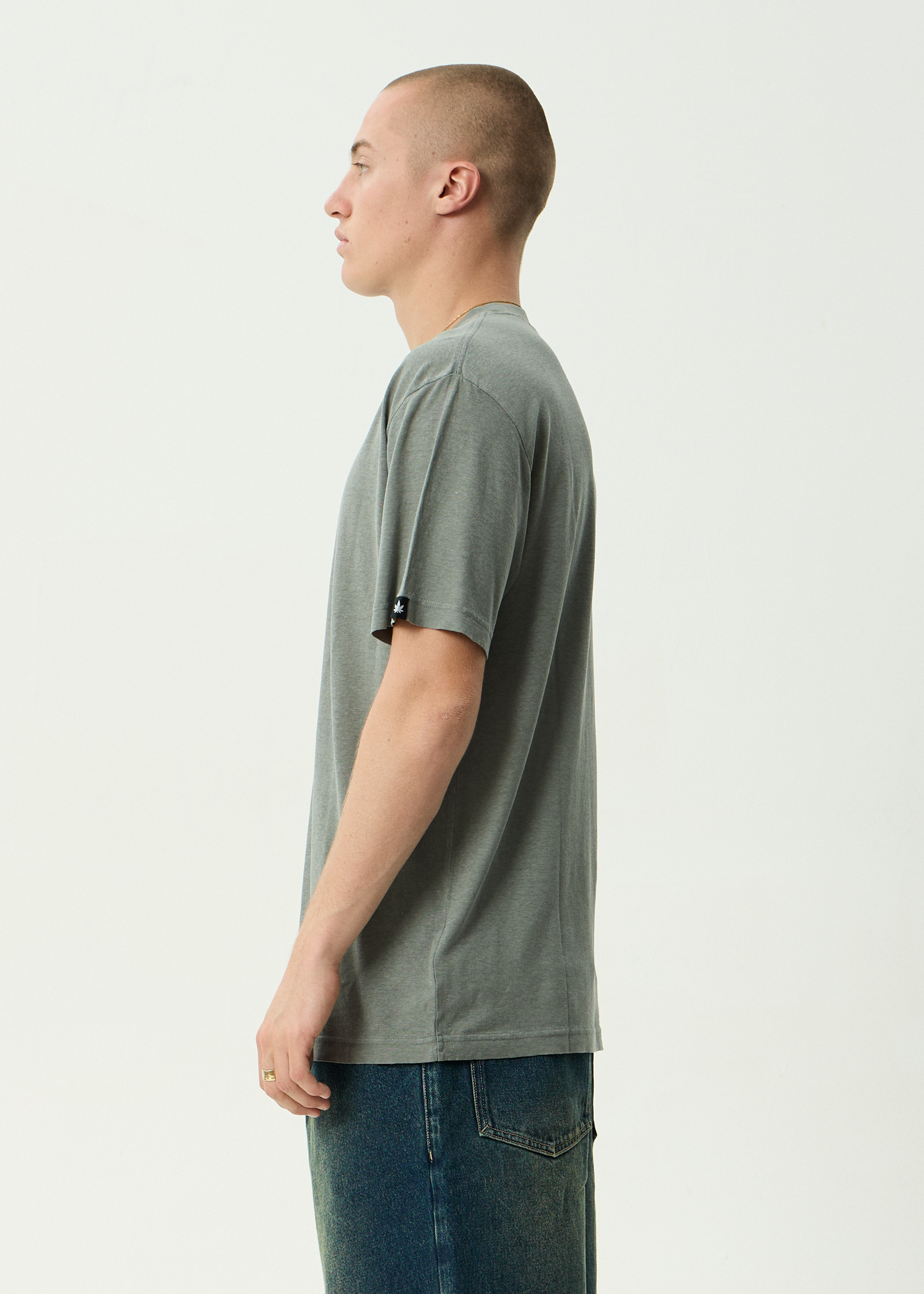 AFENDS Mens Classic - Retro Tee - Washed Sycamore