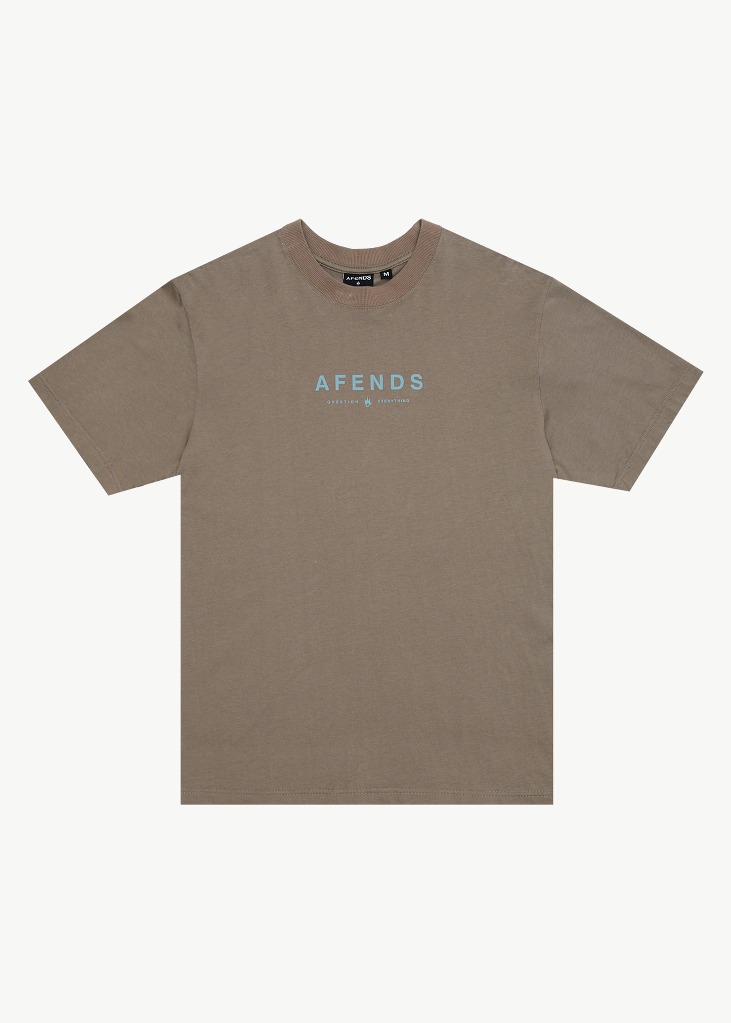AFENDS Mens Thrown Out - Retro Tee - Fossil