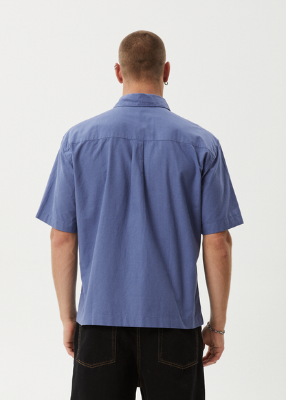 AFENDS Mens Everyday - Short Sleeve Shirt - Marlin