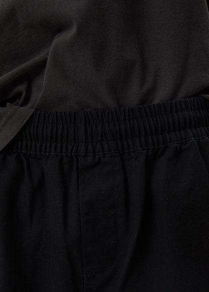 AFENDS Mens Ninety Eights - Oversized Short 20" - Black