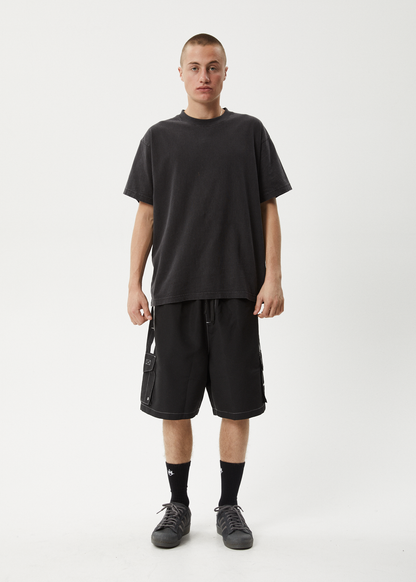 AFENDS Mens House Related - Cargo Swim Short 21" - Black