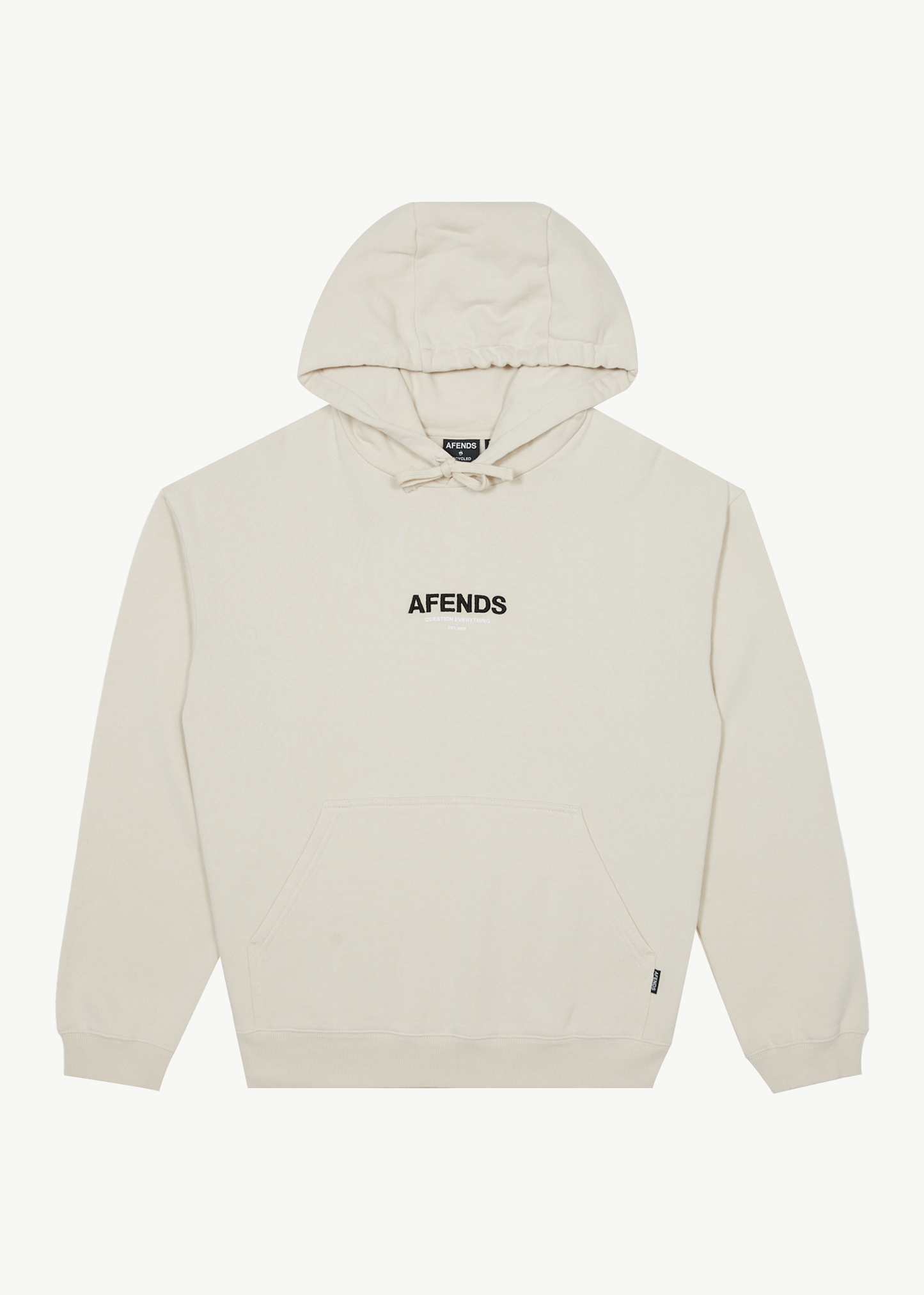AFENDS Mens Vinyl - Hoodie - Moonbeam