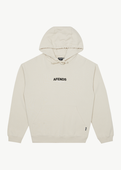 AFENDS Mens Vinyl - Hoodie - Moonbeam