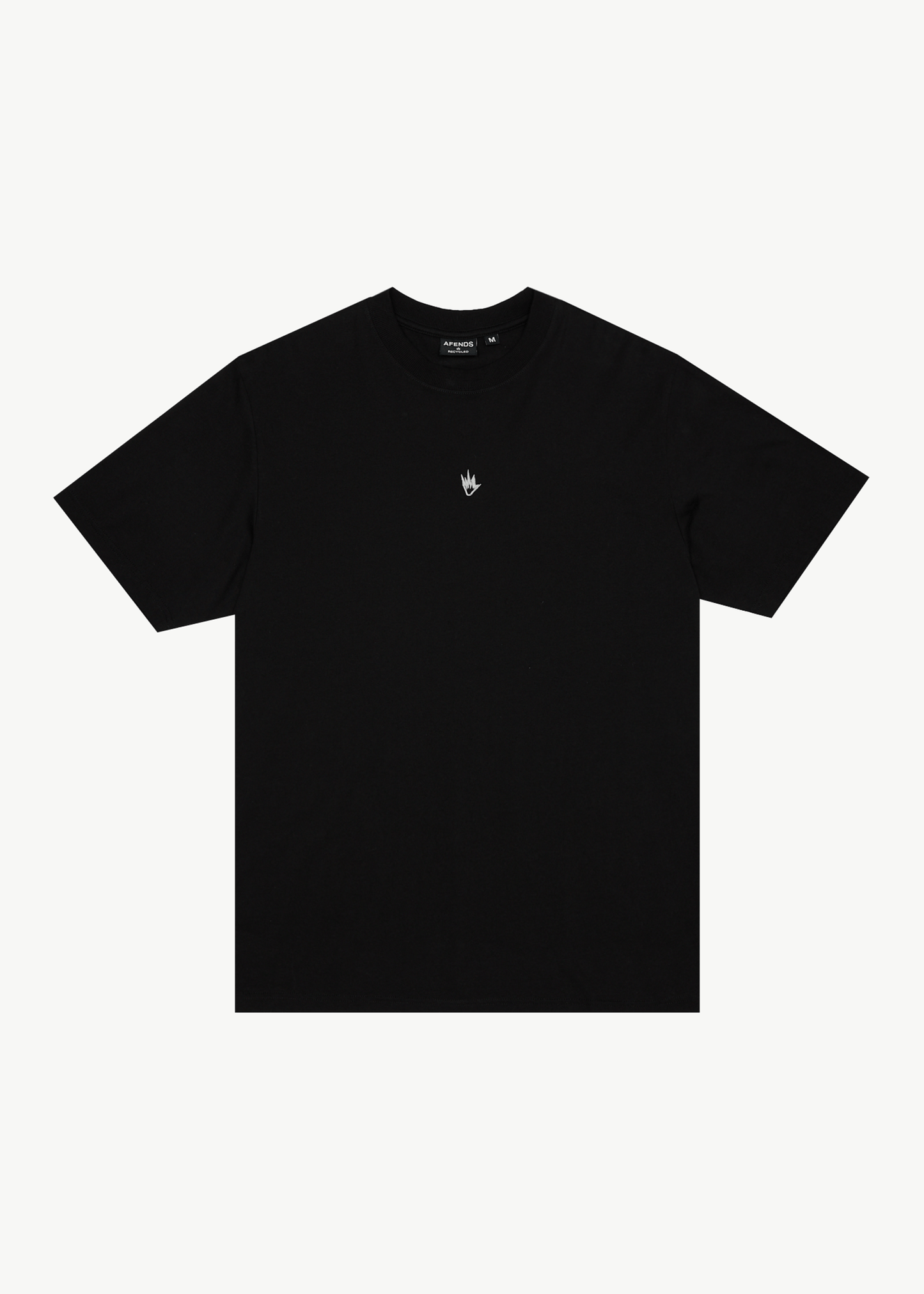 AFENDS Mens Flame - Retro Tee - Dark Olive / Black