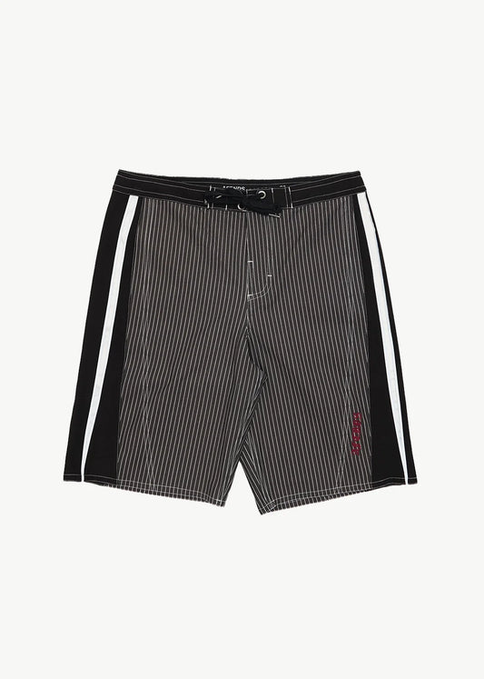 AFENDS Mens Forum - Surf Related V2 Boardshort 22" - Black Stripe