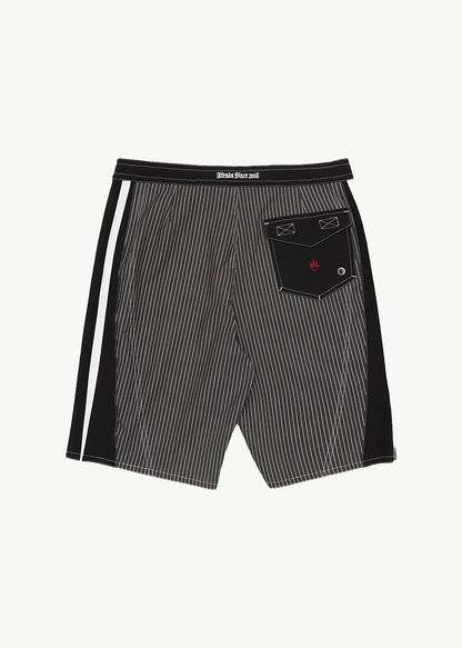 AFENDS Mens Forum - Surf Related V2 Boardshort 22" - Black Stripe