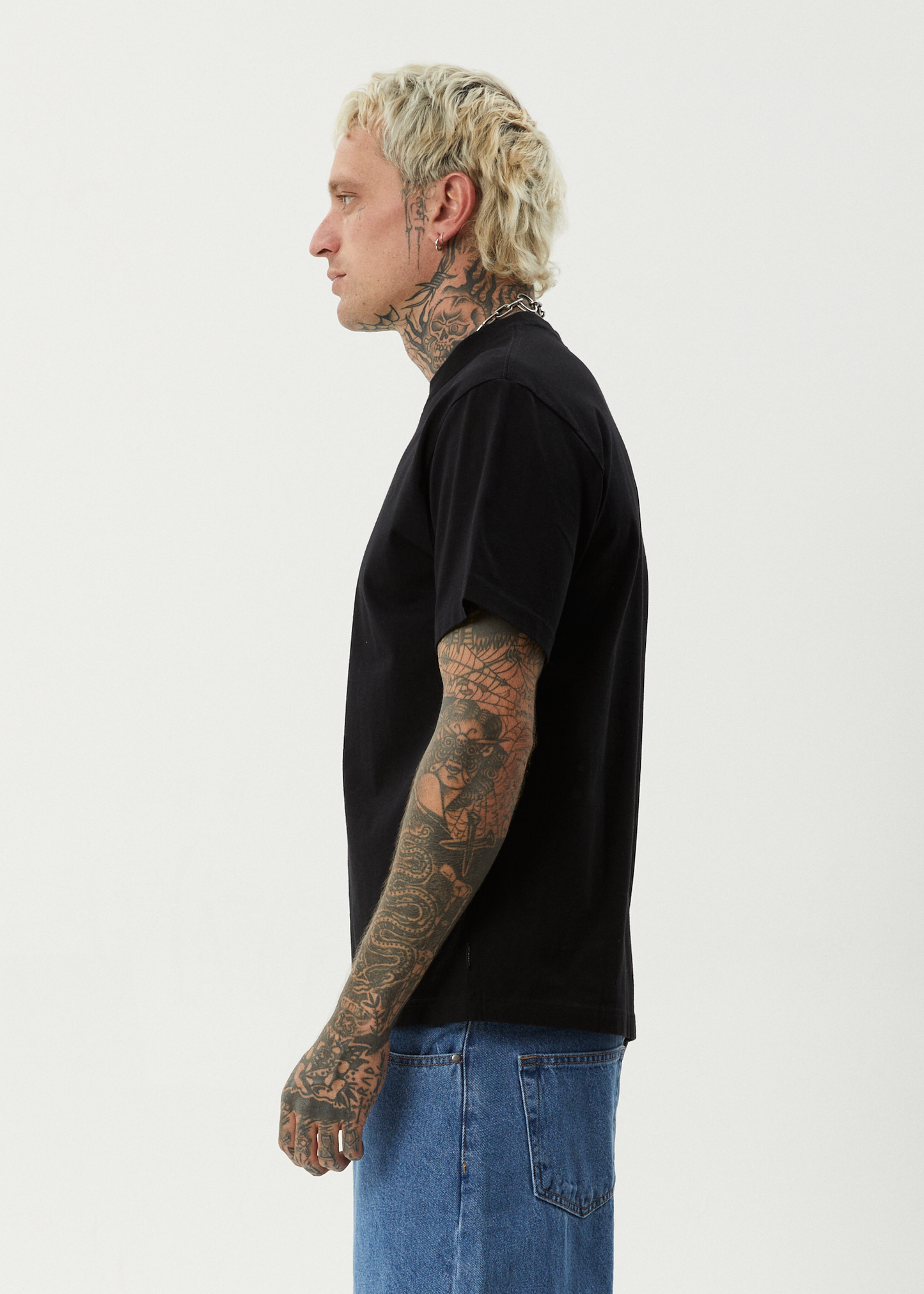 AFENDS Mens Burnin - Retro Tee - Black