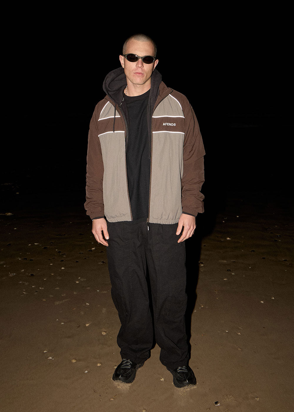 AFENDS Mens Spicy - Sports Spray Jacket - Olive